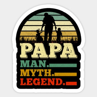 Papa Man Myth Legend Father's Day Gifts Sticker